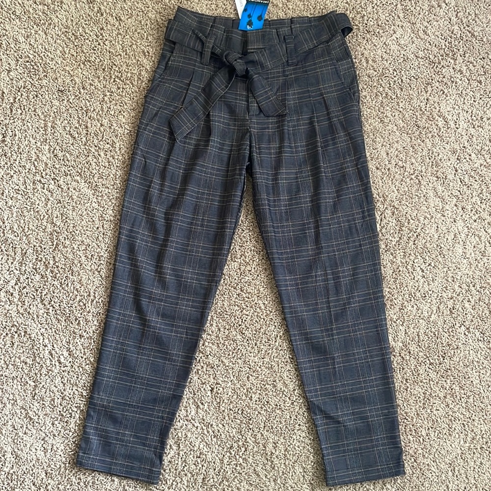 Belted High Waisted Trousers